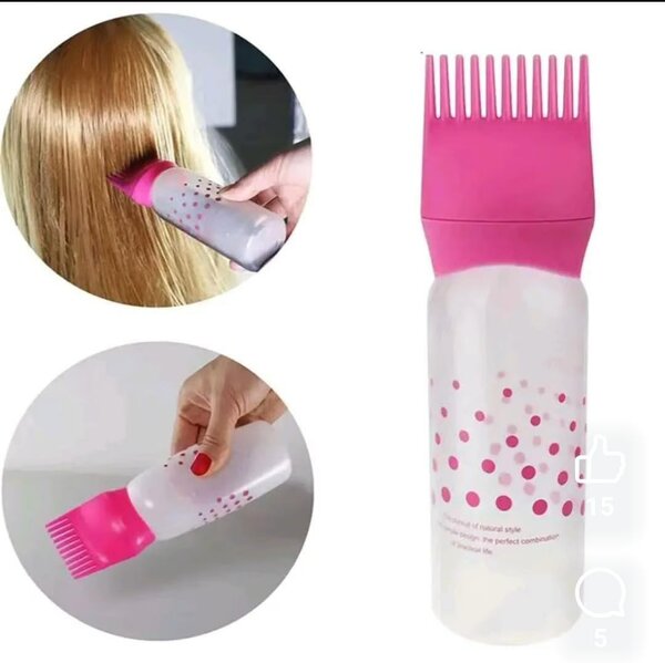 Bouteille Applicatrice Peigne Cheveux