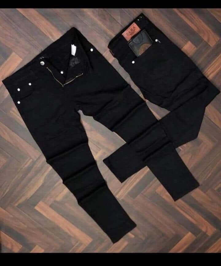 Men's black jeans