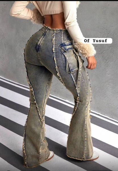 Jeans évasé vintage femme