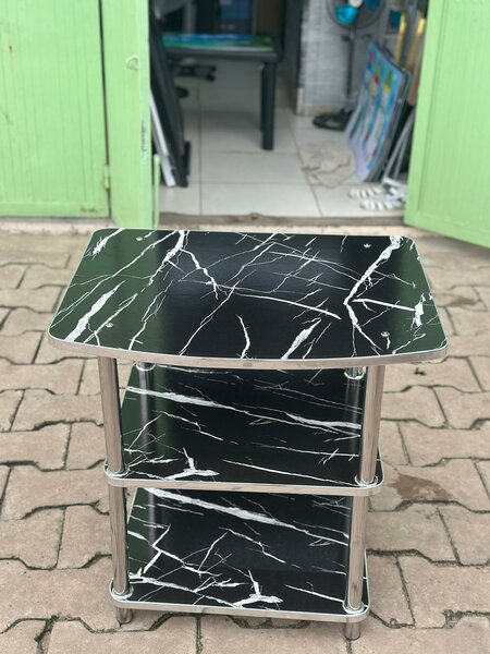 Table vintage marbre noir