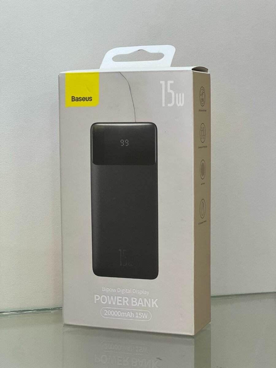 Baseus Bipow Digital Display Power Bank 20000mAh 15W