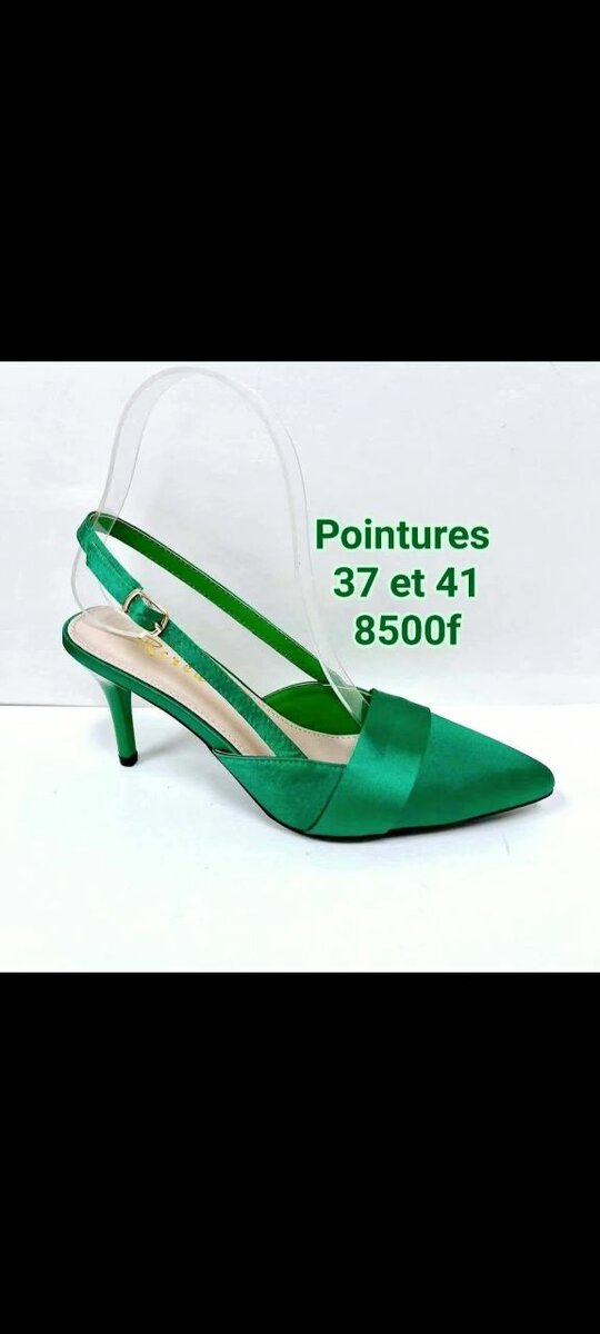 Escarpins verts élégants