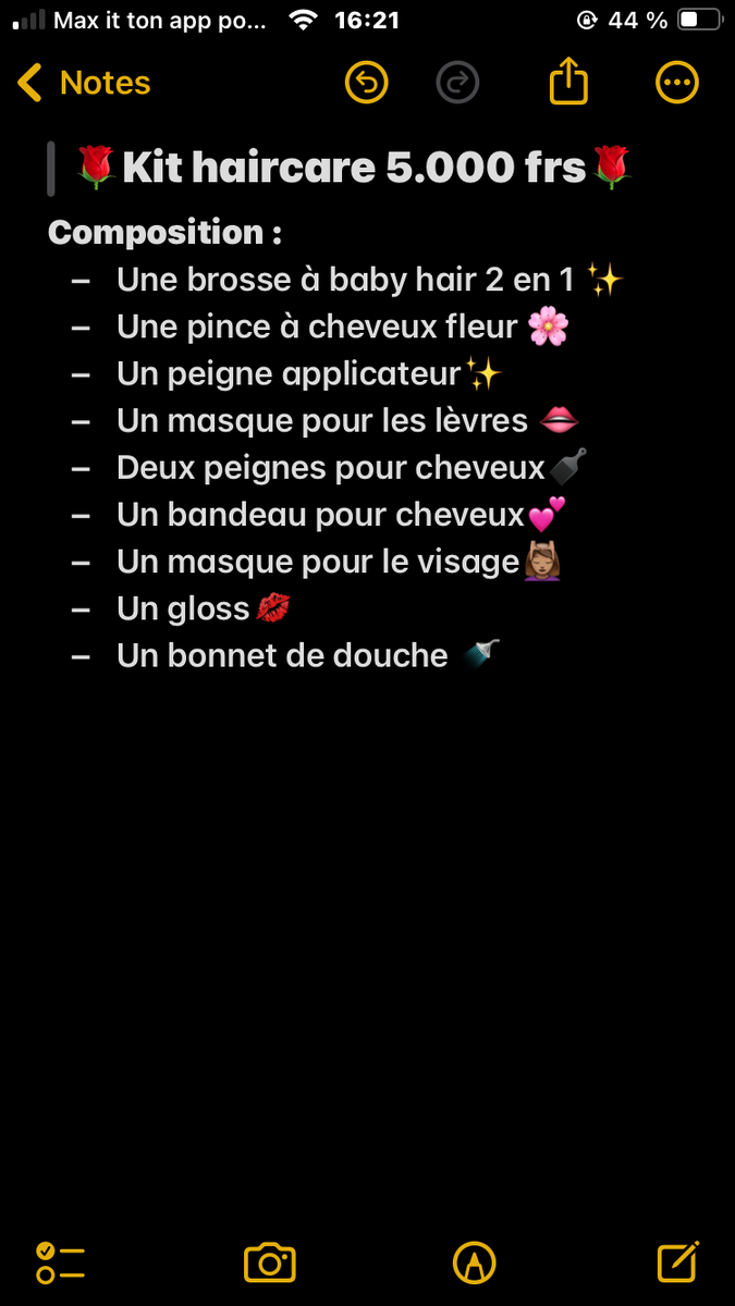 Kit soins capillaires complet