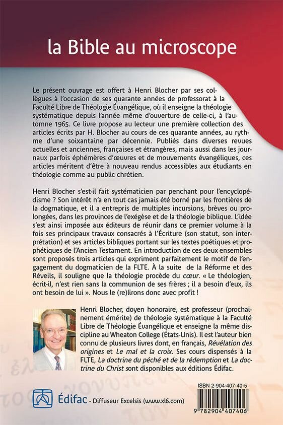La Bible au Microscope