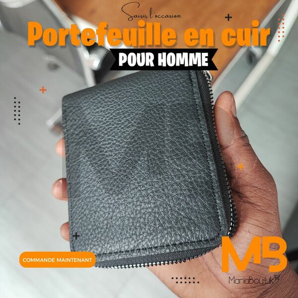 Porte-carte en cuir homme