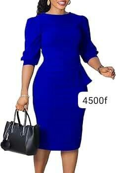Robe élégante bleu femme