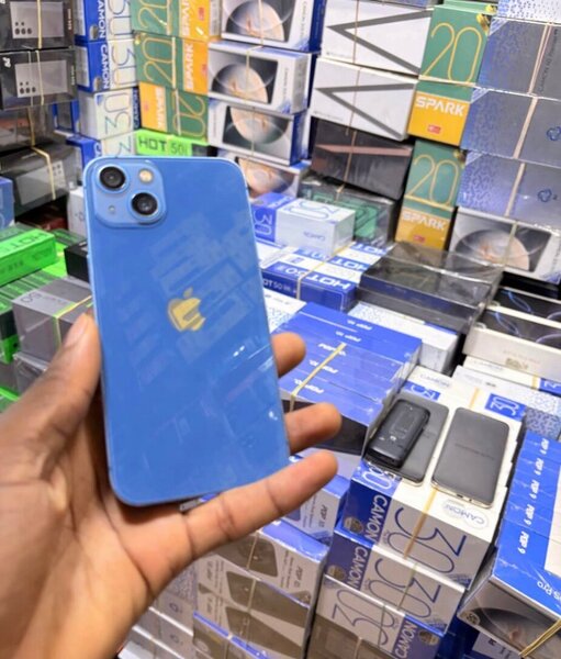 Smartphone moderne bleu