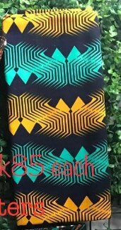Black fabric with print 2 meters
