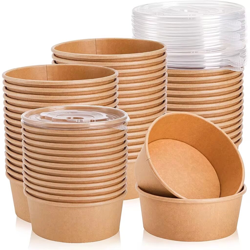 ECO KRAFT PAPER DISPOSABLE BOWLS