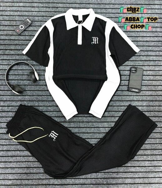 Ensemble de Sport Noir et Blanc