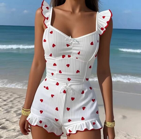 Combishort Femme Été Imprimé