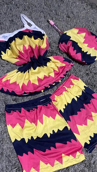 Pyjamas enfants colorés 3 pièces