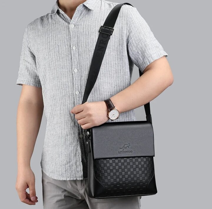 Sacoche en Cuir Élégante Homme