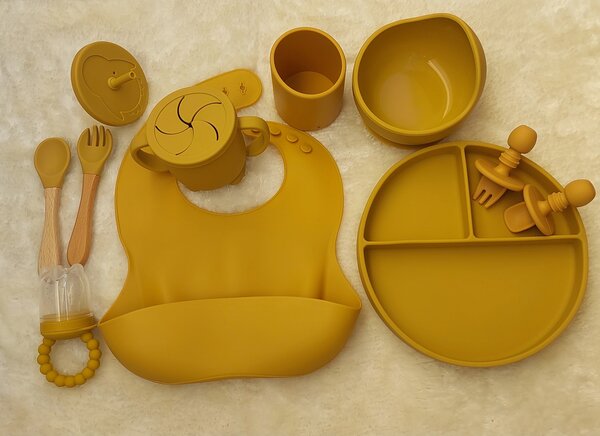 Ensemble d'assiettes alimentaires en silicone