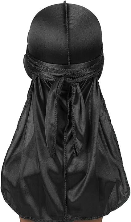 Durag Noir Satiné Mode