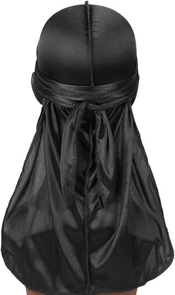 Durag Noir Satiné Mode