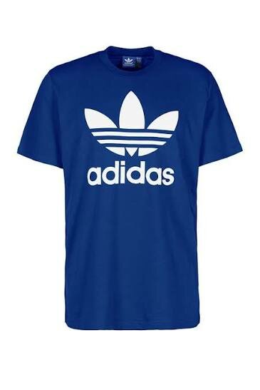 T-shirt bleu Adidas classique