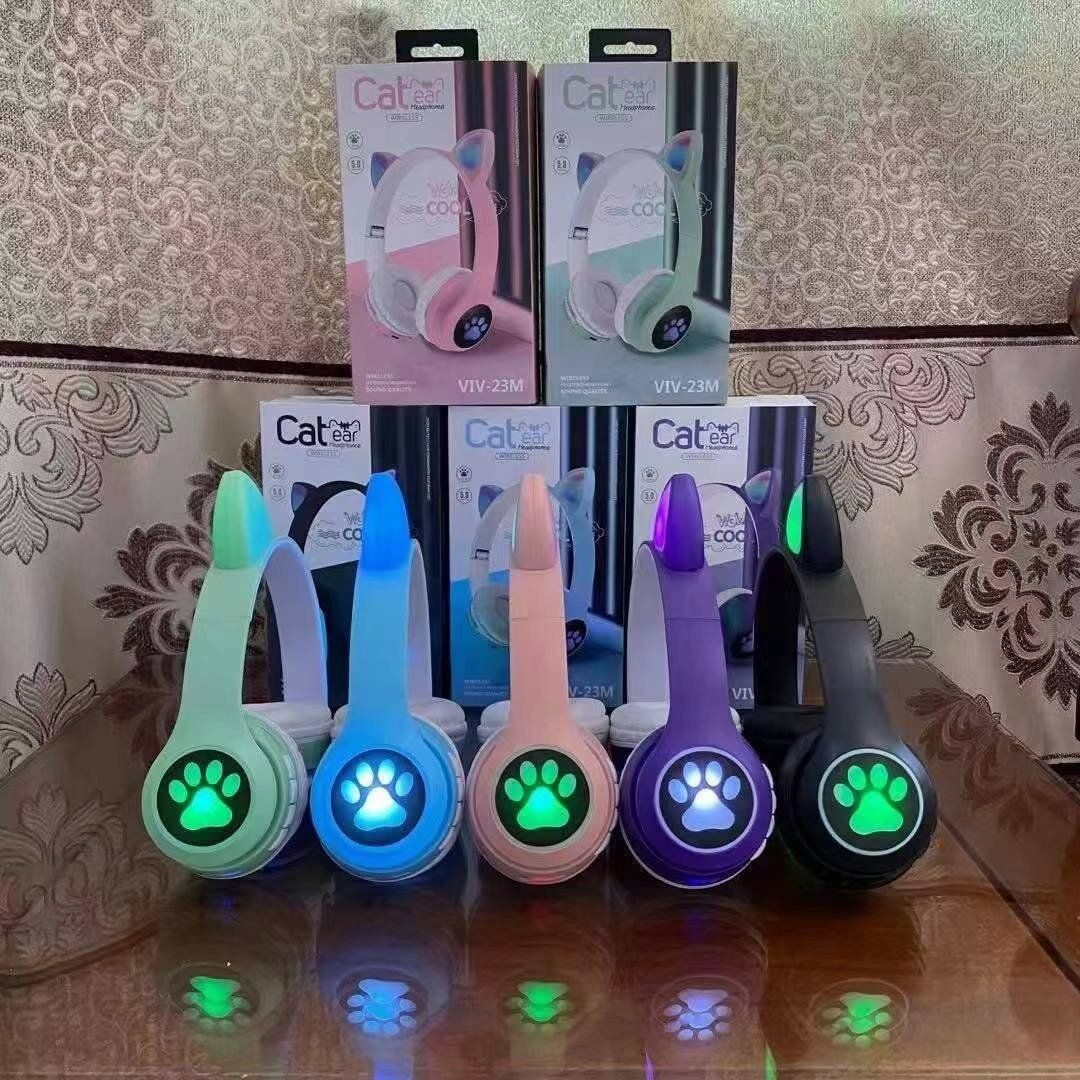 Casque Oreilles Chat LED