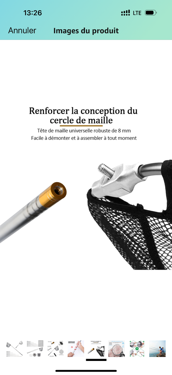 Épuisette polyvalente robuste