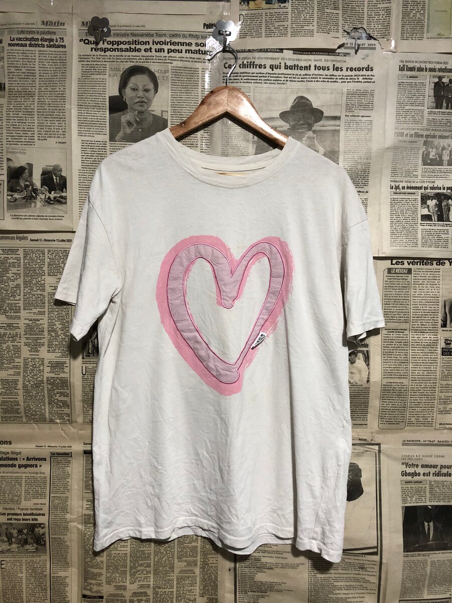 T-shirt blanc HEARTMORE
