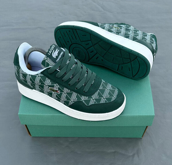 Baskets Lacoste Vert Graphique