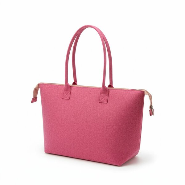 Sac fourre-tout rose élégant