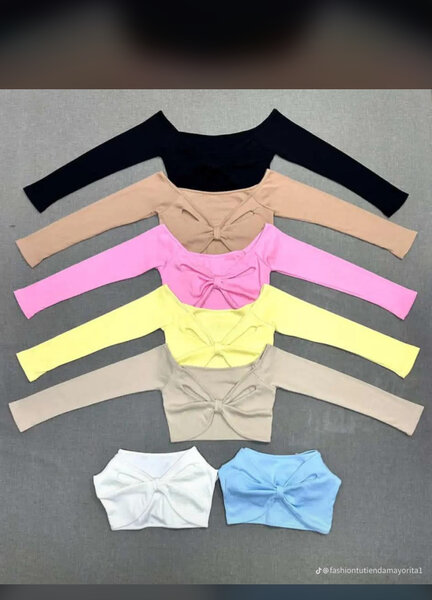 Top court à manches longues