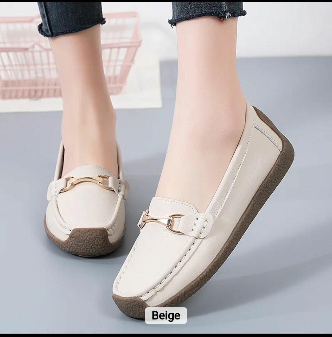 Geniune leather moccasins shoes