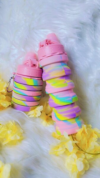 Gourde en silicone pliable