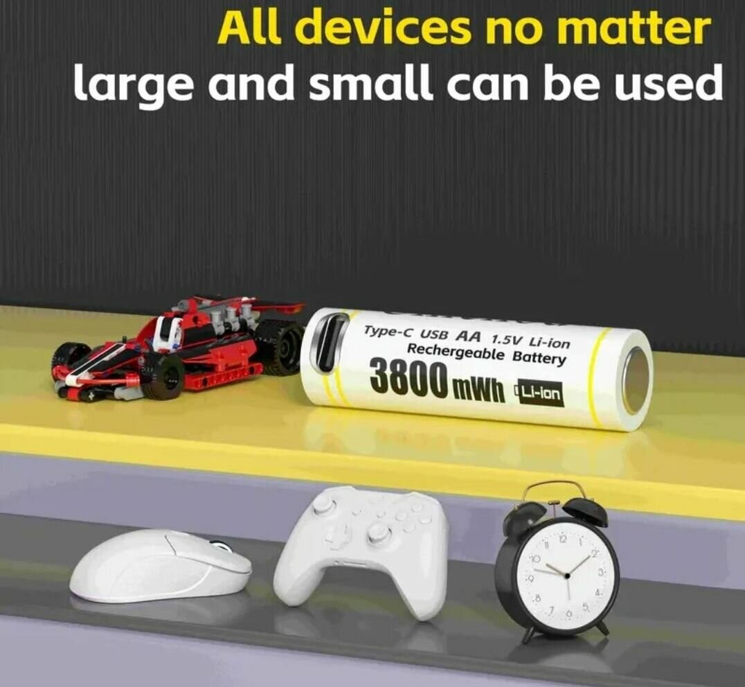 Batteries rechargeables Li-ion Type-C