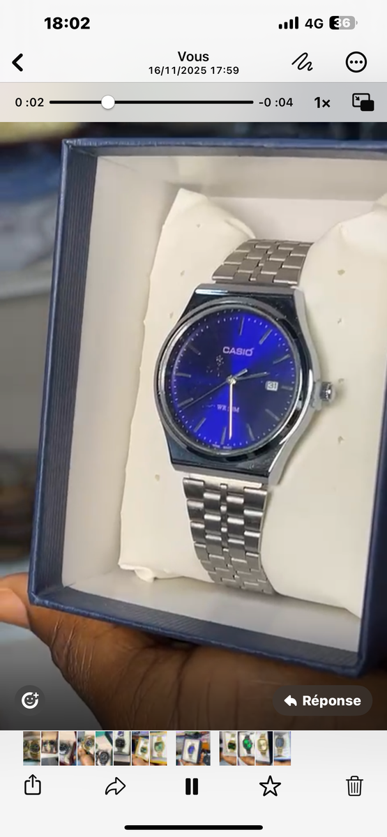 Montre Casio Acier Inoxydable