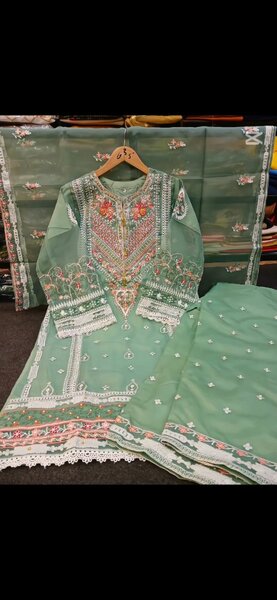 Organza fancy 3 pc suit