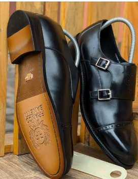 Franco Banetti leather(monk strap )formal shoes.