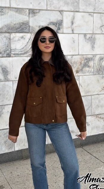 трендовая замшевая куртка