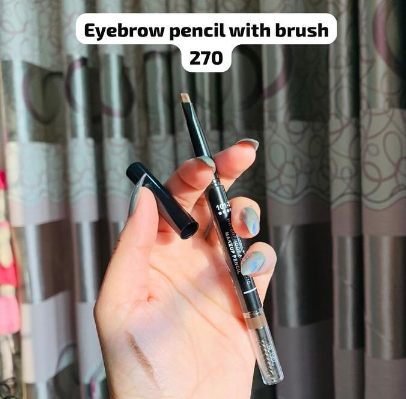 Eyebrow pencil with brush 
