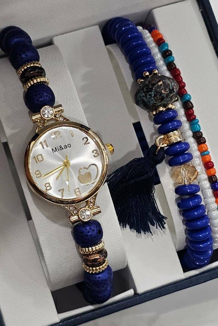 Ensemble coffret montre + bracelet