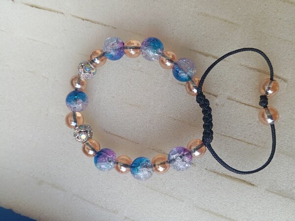 Bracelets scintillants multicolores