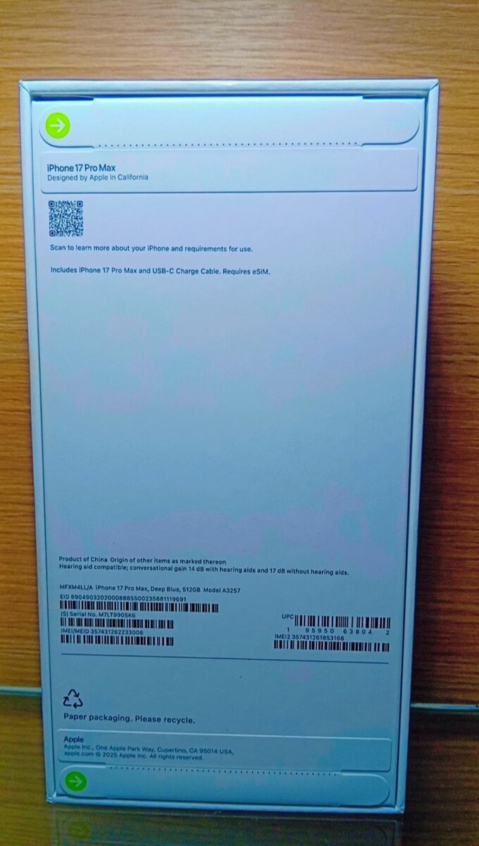 iPhone 17 Pro Max - Bleu deep