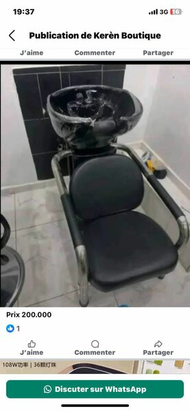 Bac shampooing professionnel