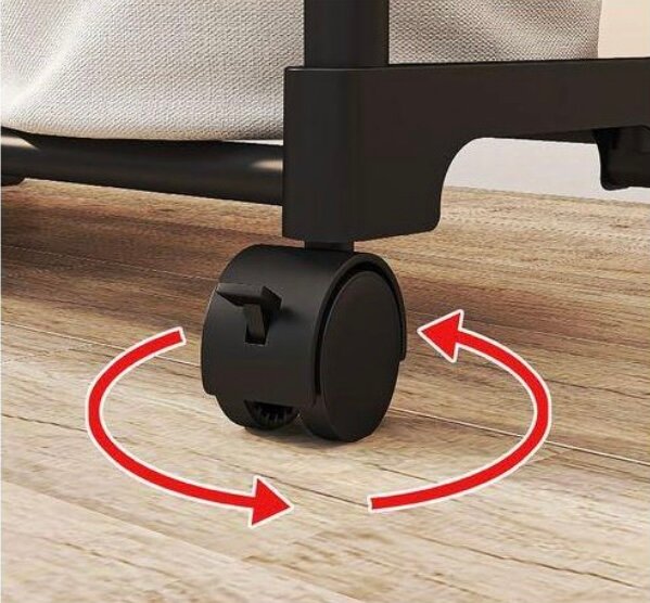 Portant Vêtements Mobile avec Roues