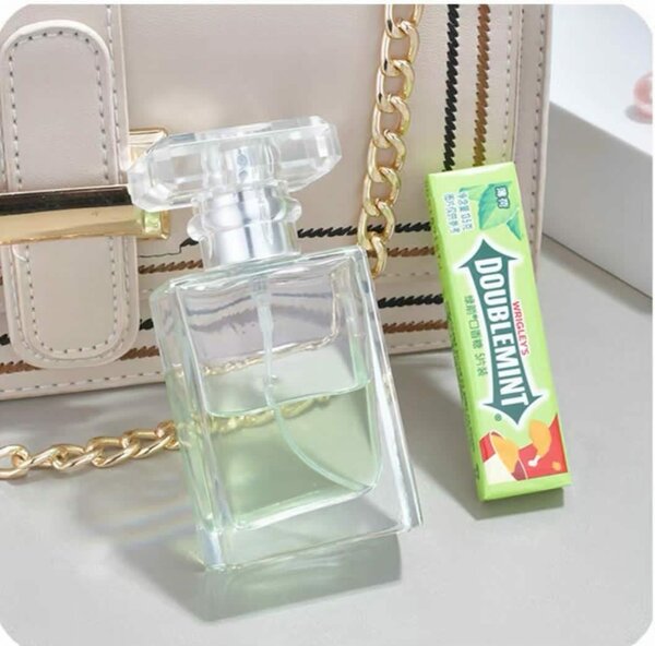 Perfume glass bottles, jars,