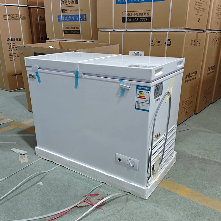 Congélateur coffre double