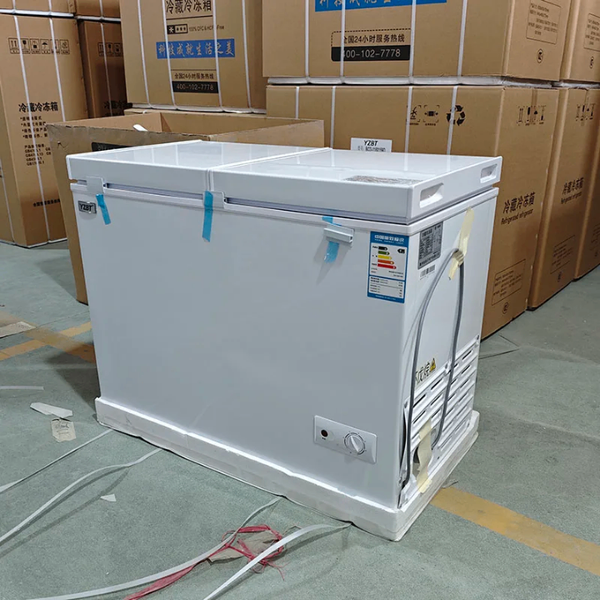 Congélateur coffre double