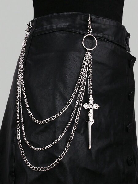 Ceinture Chaîne Punk avec Piques