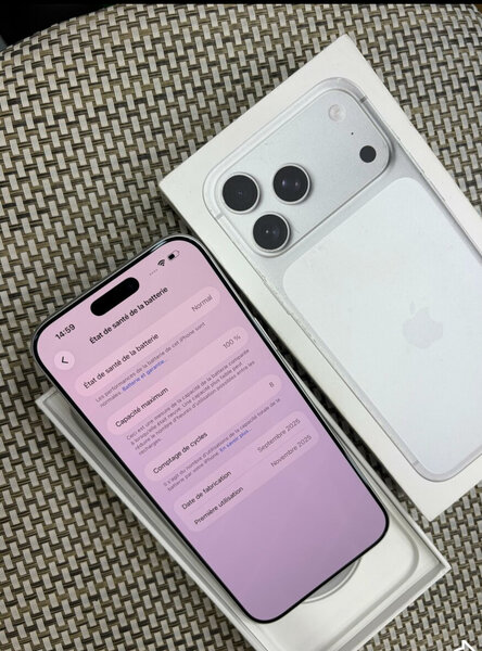 iPhone 17Pro 128 Go Blanc