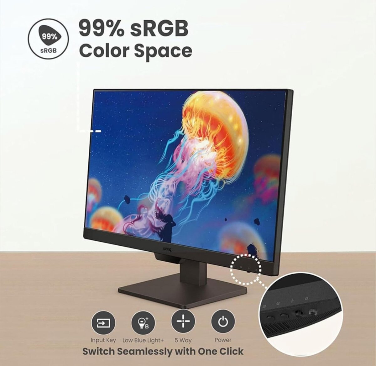 BenQ GW2790 Monitor 27 Inch FHD 1920x1080p Eye-Care Technolo