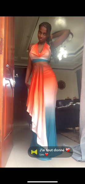 Robe Maxi Dégradée Femme