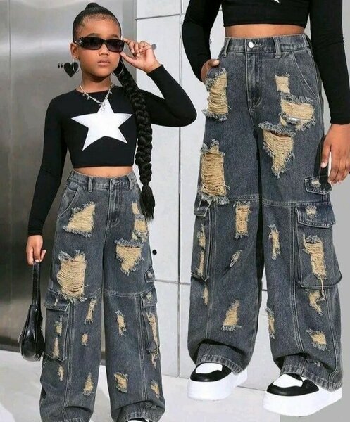 Jeans amples pour enfants