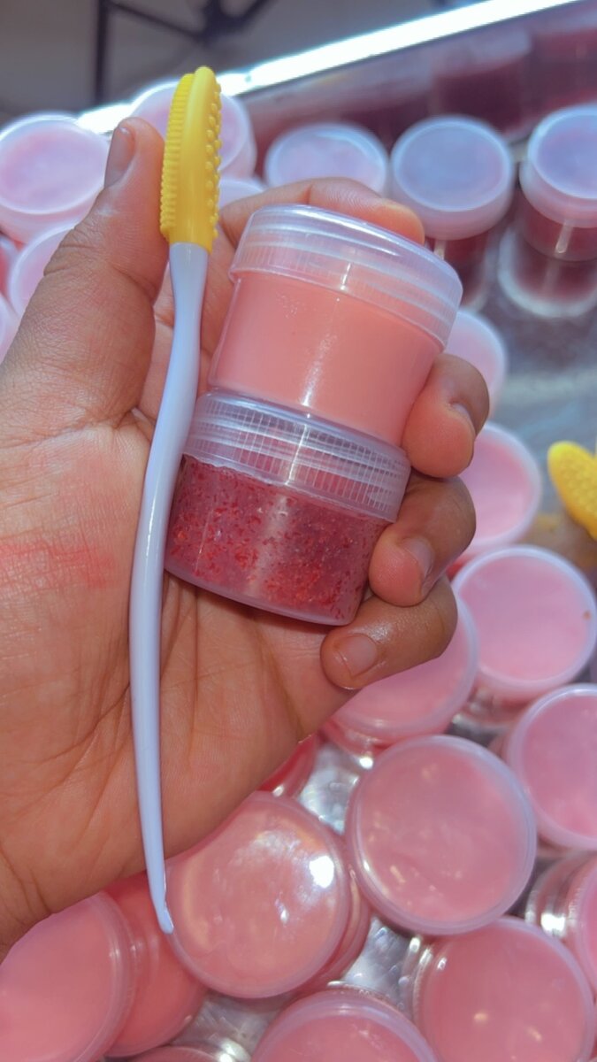 Produit de lèvre rose