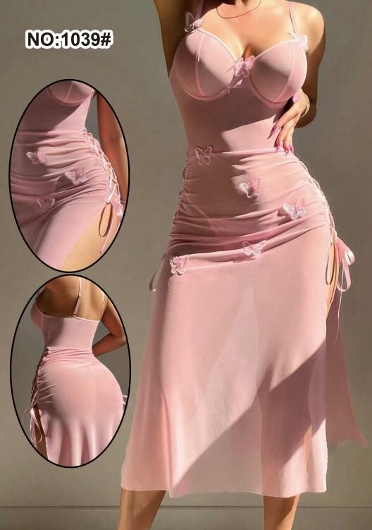 Robe Transparente Élégante Femme